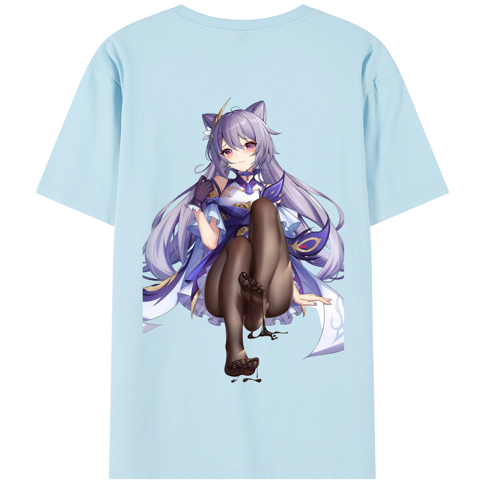 げんし神 刻晴 こくせい genshin Kokusei 綿100％半袖Tシャツ（背面プリント）